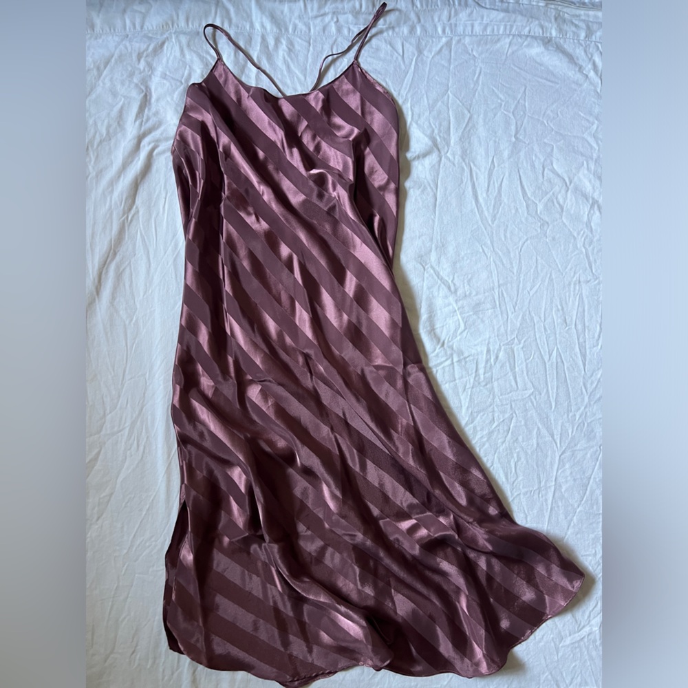 Vintage Satin Maxi Slip Dress